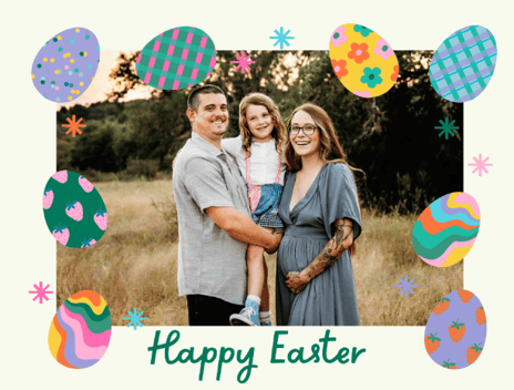 easter card photo upload