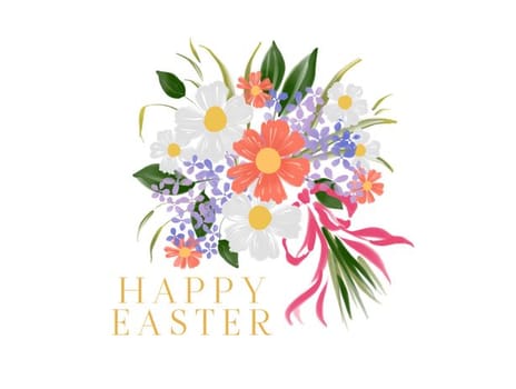 easter card flowers
