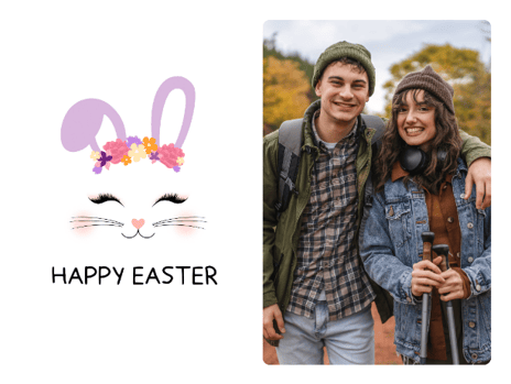 easter card bunny
