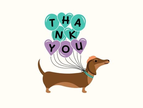 thank you dog card
