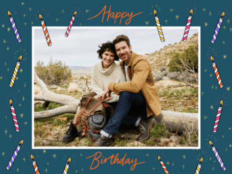 birthday card candles