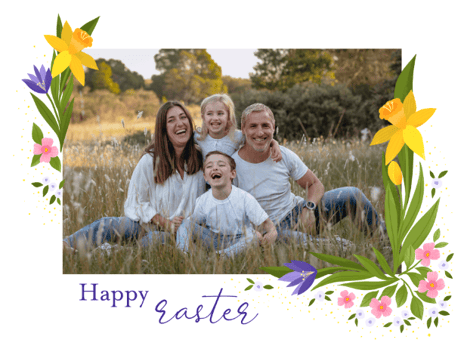 easter card daffodil