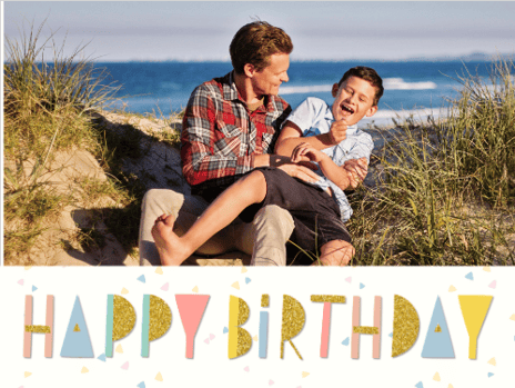 birthday card frame