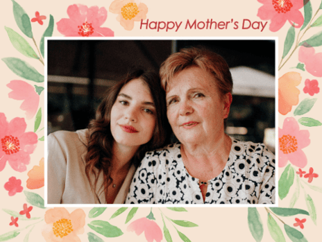 mother's day card photo upload