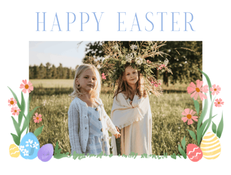 easter card photo upload