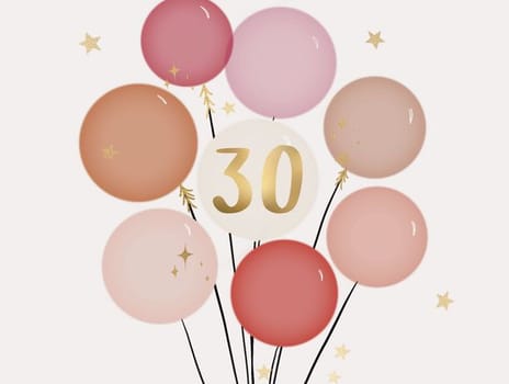 2024 birthday britsy age balloon 30