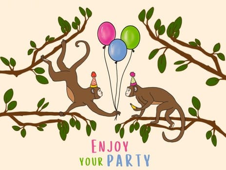 2023 birthday bruna monkey