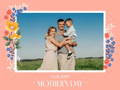mother's day card photo upload