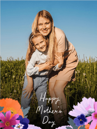 mother's day card border