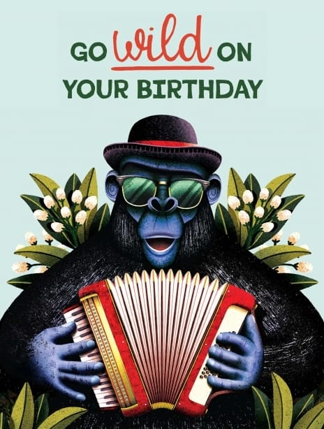 2025 birthday ianowen cool gorilla