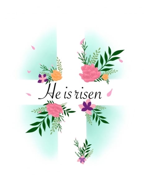 2021 easter heisrisen floral