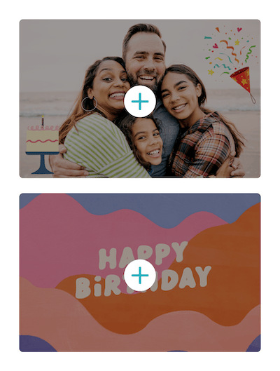 personalised card two photos