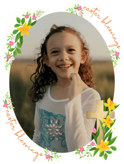 easter card cross
