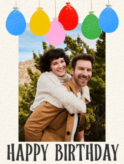 happy birthday photo upload