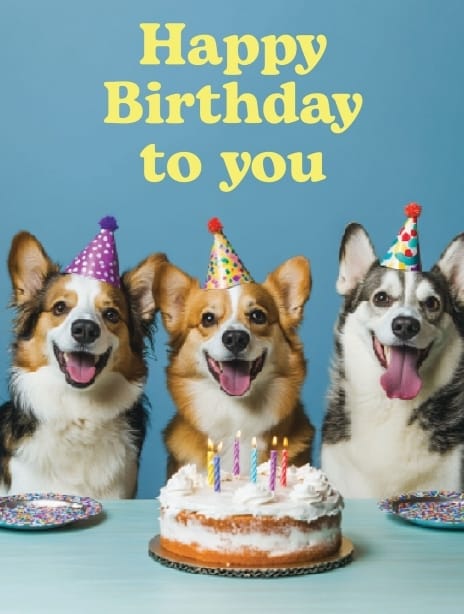 2025 birthday ai dogs