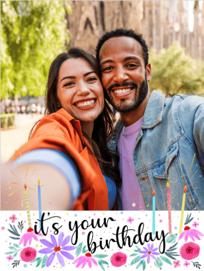 happy birthday flowers