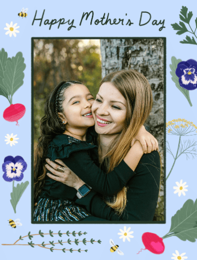 mother's day card photo upload
