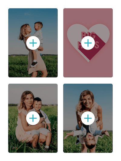 personalised card four photos