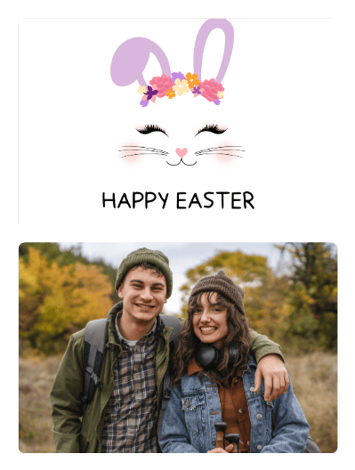 easter card bunny
