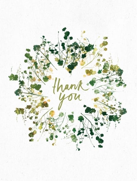 thank you card