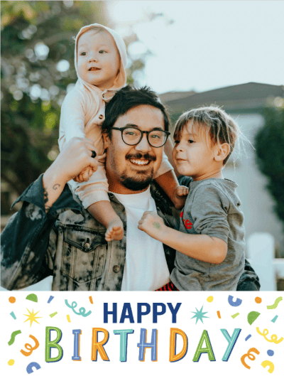 happy birthday confetti