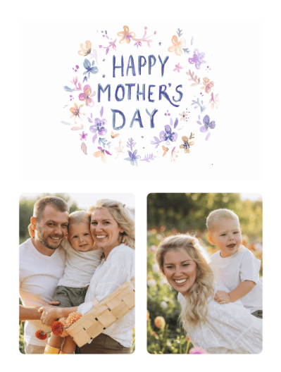 mother's day card flowers