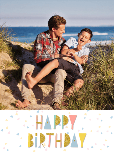 birthday card frame