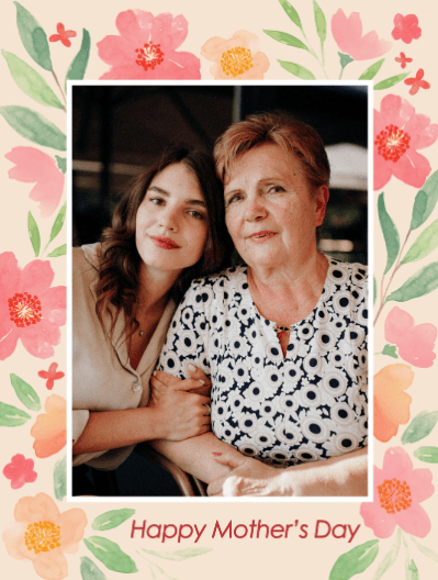 mother's day card photo upload