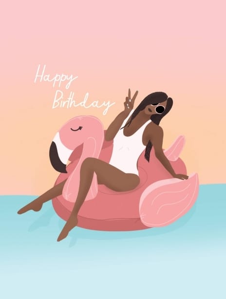 2022 birthday beckywood flamingo