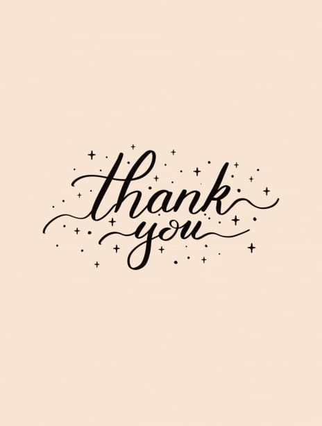 2020 thankyou generic calligraphy