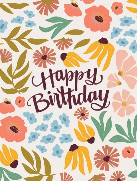 2023 birthday emily flowers yellow