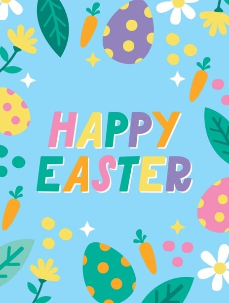 2025 easter emma text