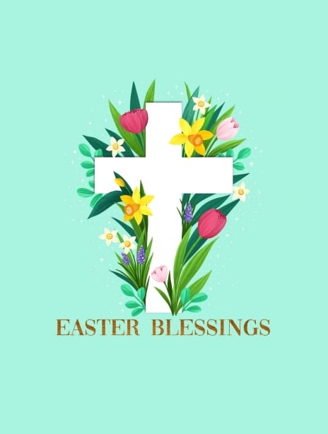 easter card cross