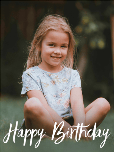 birthday card photo upload