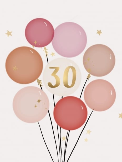2024 birthday britsy age balloon 30