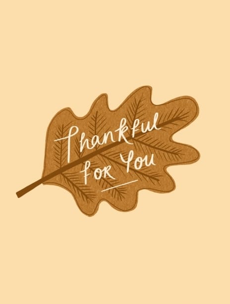 2022 thanksgiving kaytrain leaf