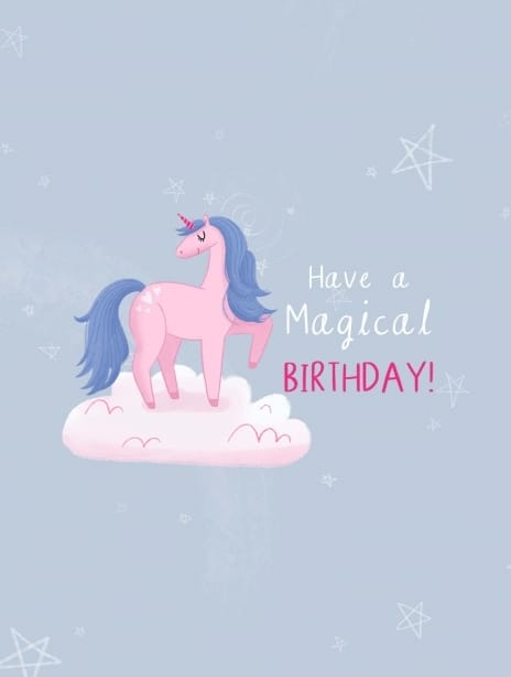 2022 birthday chloe unicorn