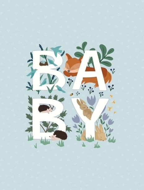 2023 newbaby emily text flowers