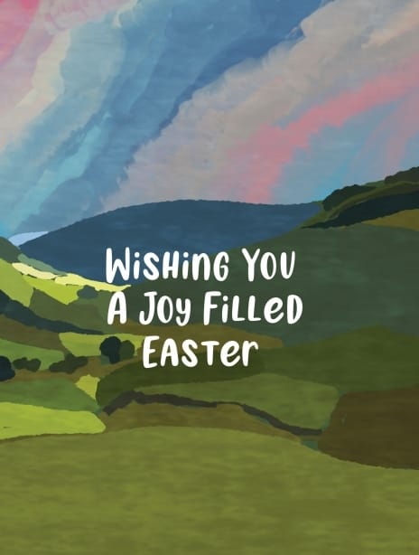 easter card landscape