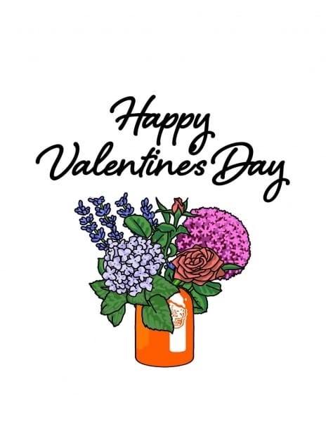 2022 valentine clairehuntley flowers in jar