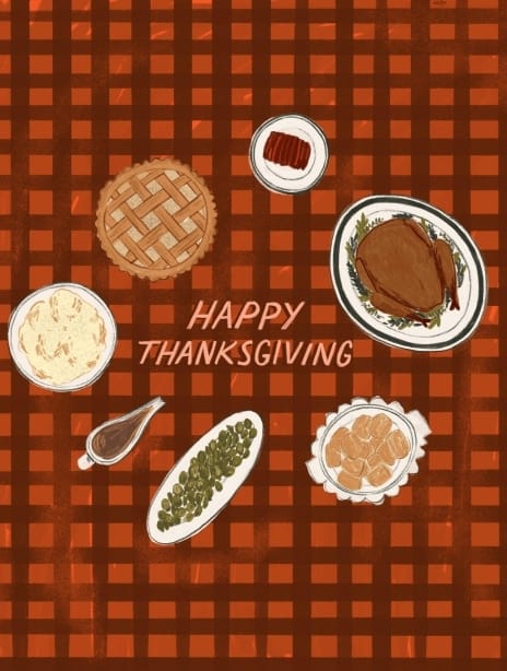 2020 thanksgiving foodtable