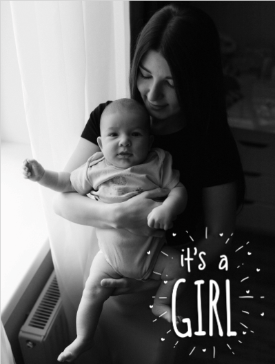 new baby card