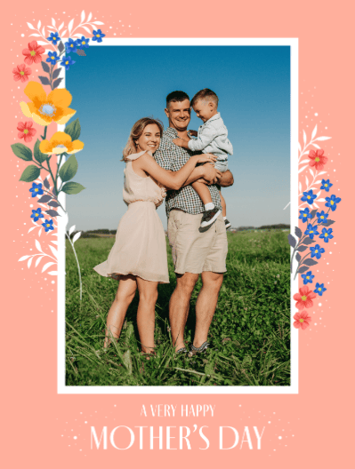 mother's day card photo upload