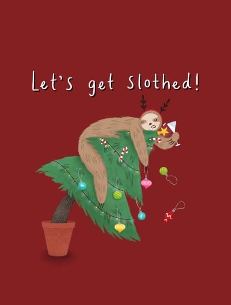 2022 christmas sloth beautiful&contemporary