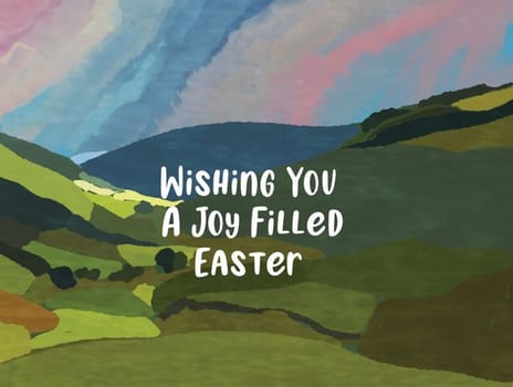 easter card landscape
