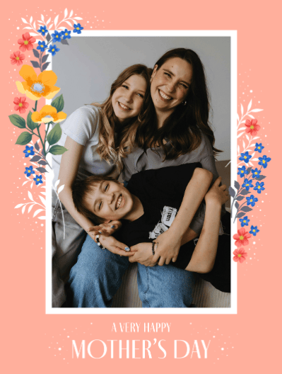 mother's day card photo upload