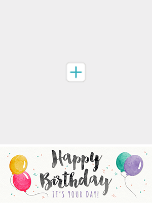 birthday card photo upload balloons