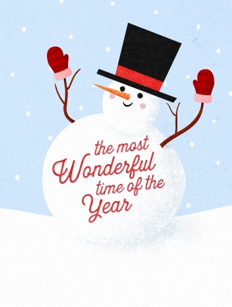 2019 christmas snowman themostwonderfultime