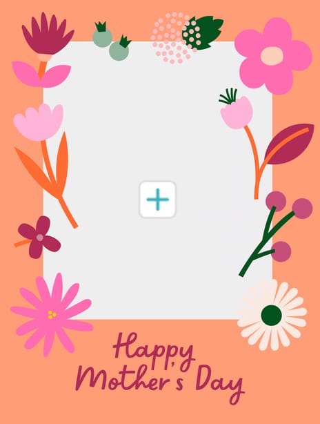 mother's day card flowers