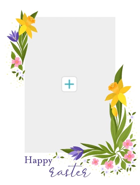 easter card daffodil